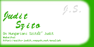 judit szito business card